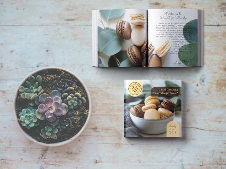 Cover image for macarons recipe book