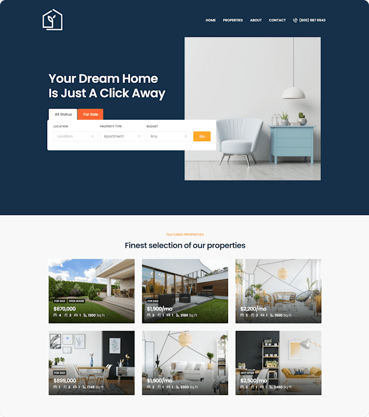 Cover image for Ready Made Real Estate Template – Build Your Own Real Estate We…