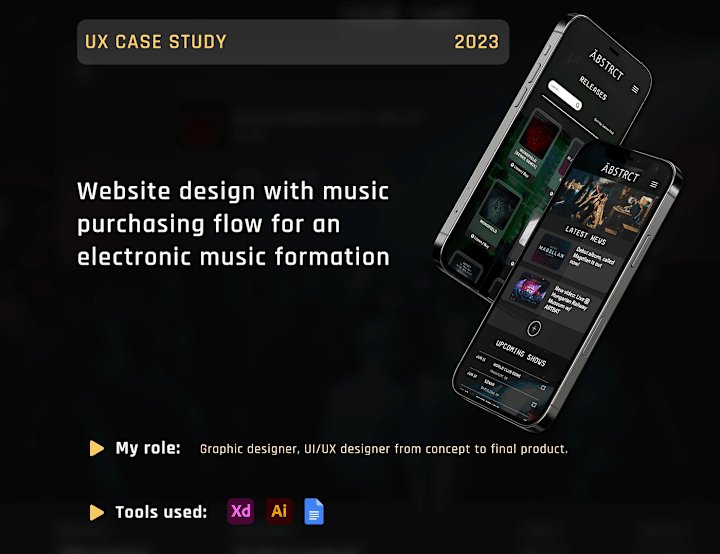 Cover image for Website with music purchasing flow - UX case study on Behance