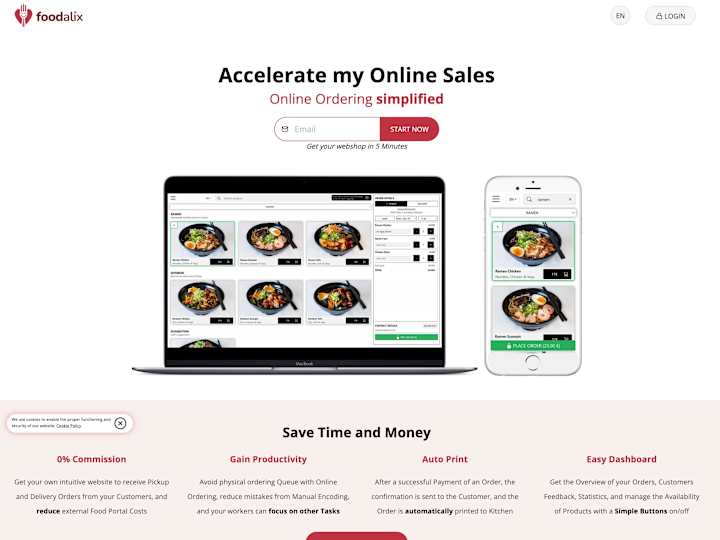 Cover image for foodalix | Accelerate my Online Sales | Online Ordering Simplif…