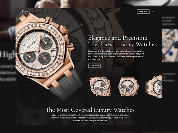 Cover image for Luxury Watch Dealer Website Design