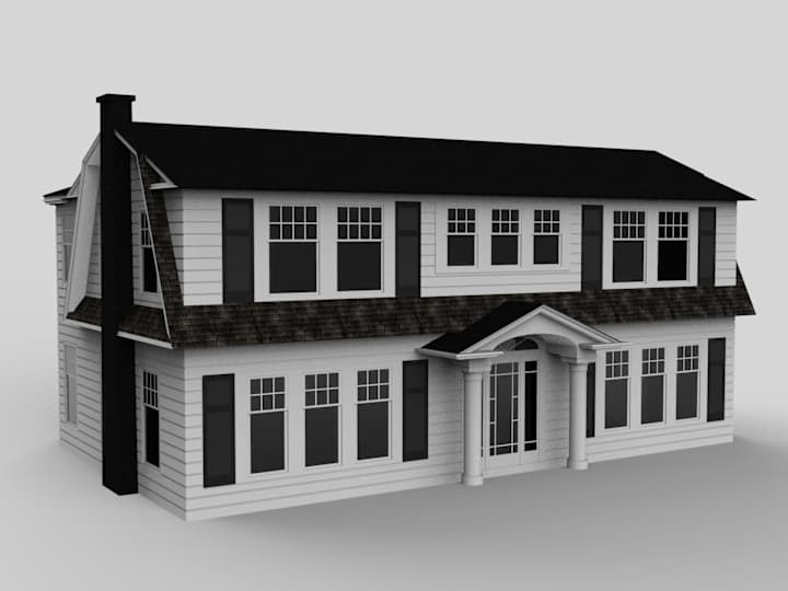 Cover image for House model for a video game 