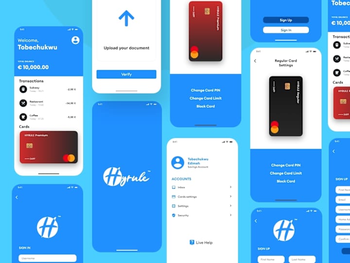 Cover image for Hyrule Bank App UI by Tobechukwu Edimeh on Dribbble
