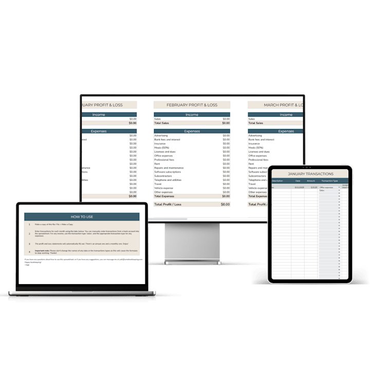 Cover image for Income and Expense Tracker Spreadsheet Template