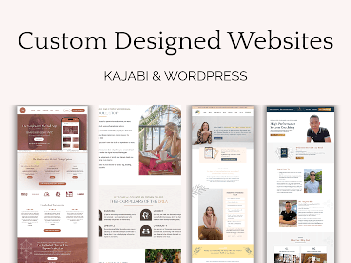 Cover image for Custom Designed Websites