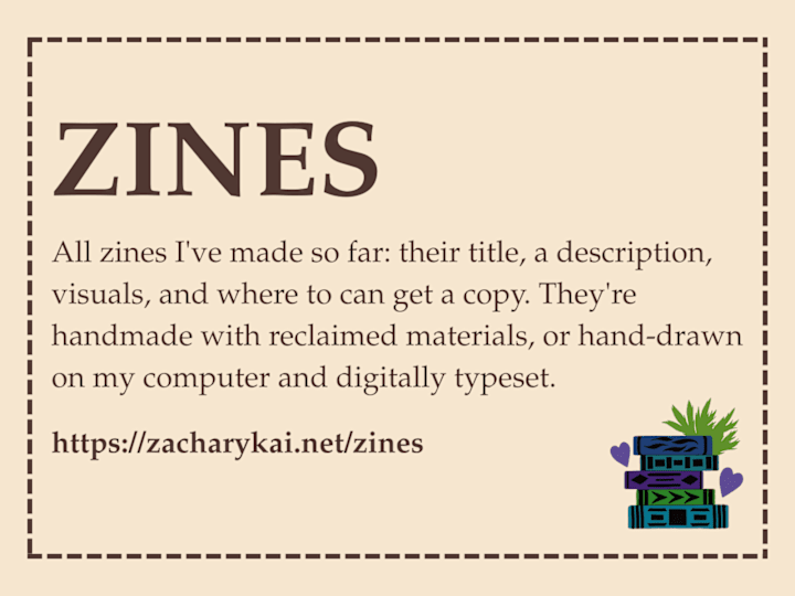 Cover image for Zines