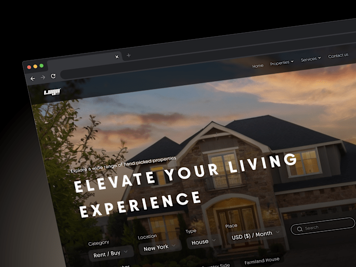 Cover image for Real-estate Website Landing