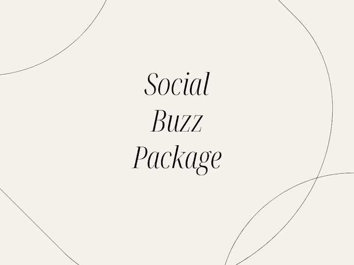 Cover image for Social Buzz Package - Logo + Branding + Social Media Graphics