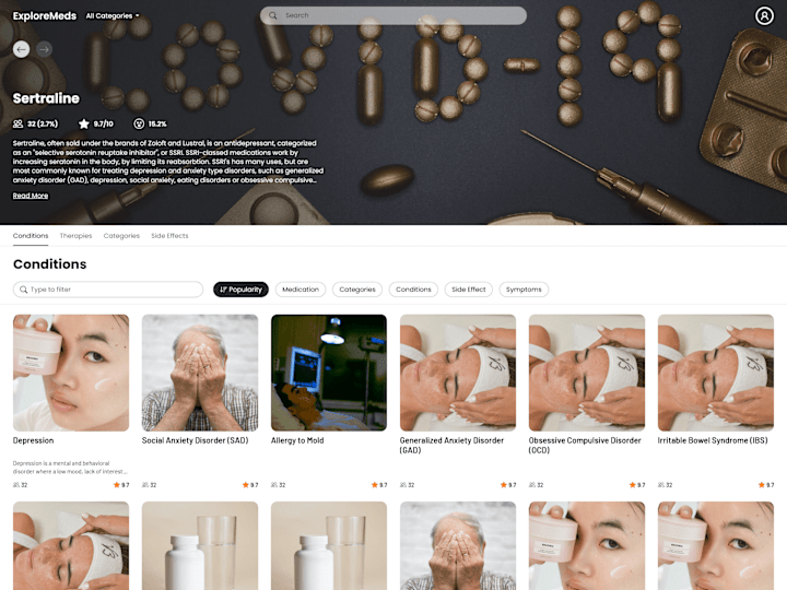 Cover image for ExploreMeds - Front-End
