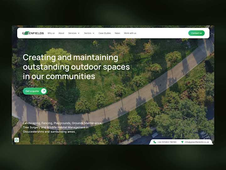 Cover image for Greenfields Ltd - Webflow Design & Development