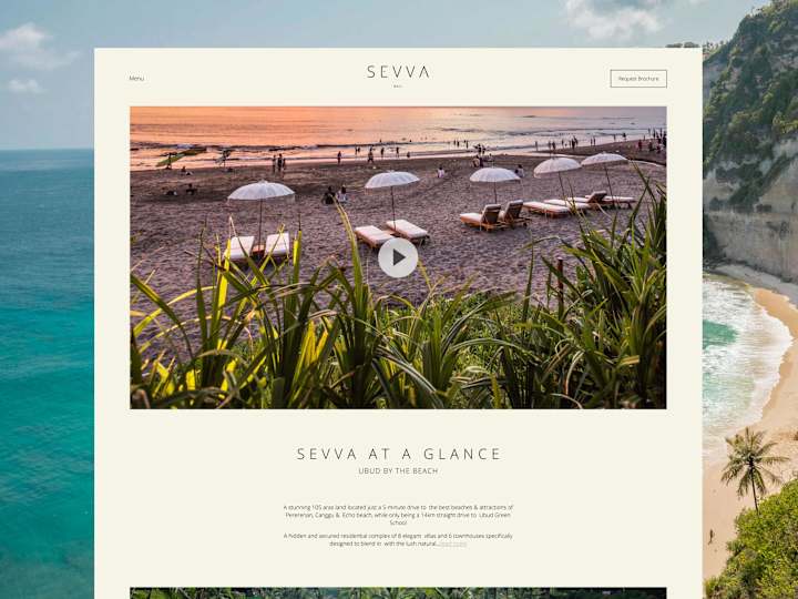 Cover image for SEVVA: Hotel & Villa Landing Page