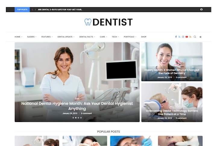 Cover image for Dentist ' Blog Website 