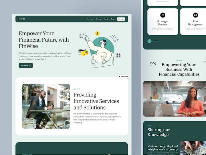 Cover image for Finance site with a Modern Web Experience