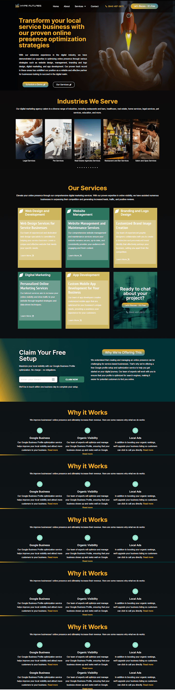 Cover image for Hypefutures Website Design and Development