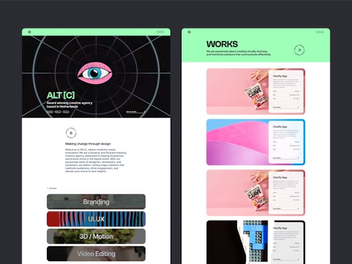 Cover image for AltC — Creative Agency Website