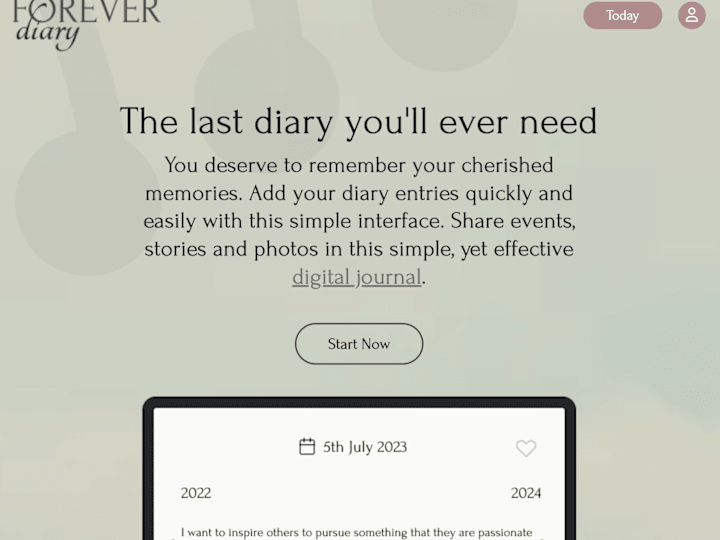 Cover image for Forever Diary