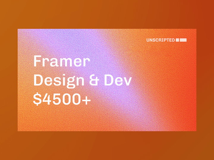 Cover image for Framer Web Design & Development
