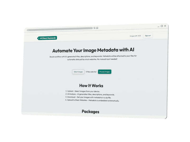 Cover image for Automated Image Metadata Generator