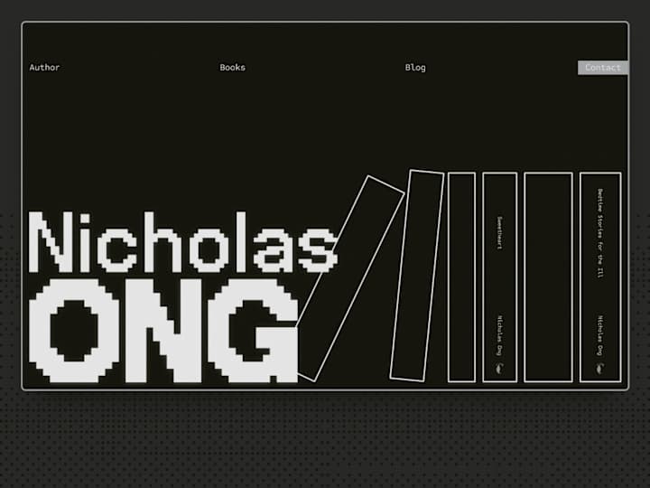 Cover image for Nicholas Ong | Book Author Website :: Behance