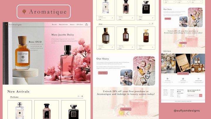 Cover image for Aromatique : E-commerce website