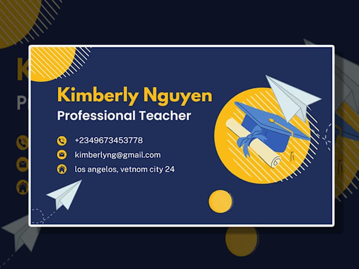 Cover image for Education Business Card Design
