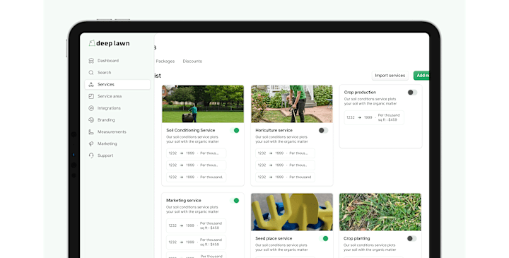 Cover image for Deeplawn Sales Tool and Web App Redesign