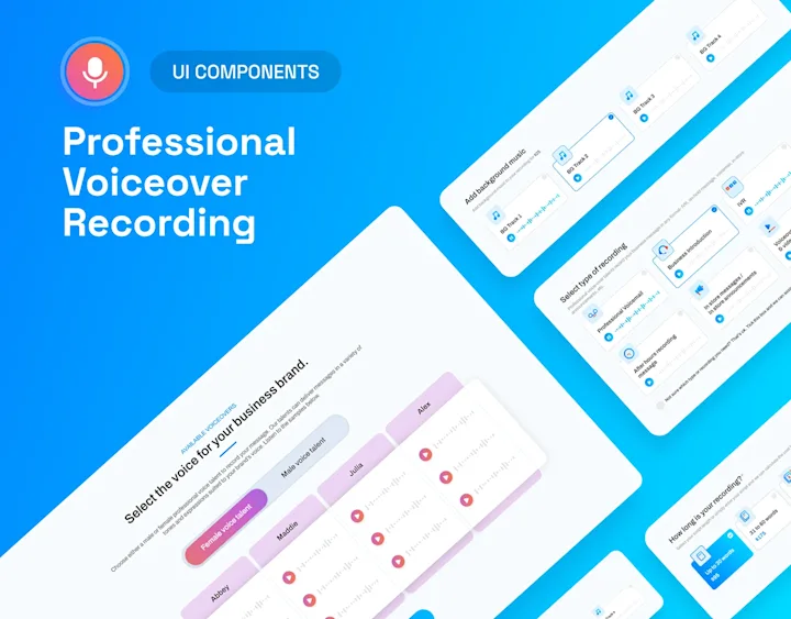 Cover image for Voiceover Recording - UI Components
