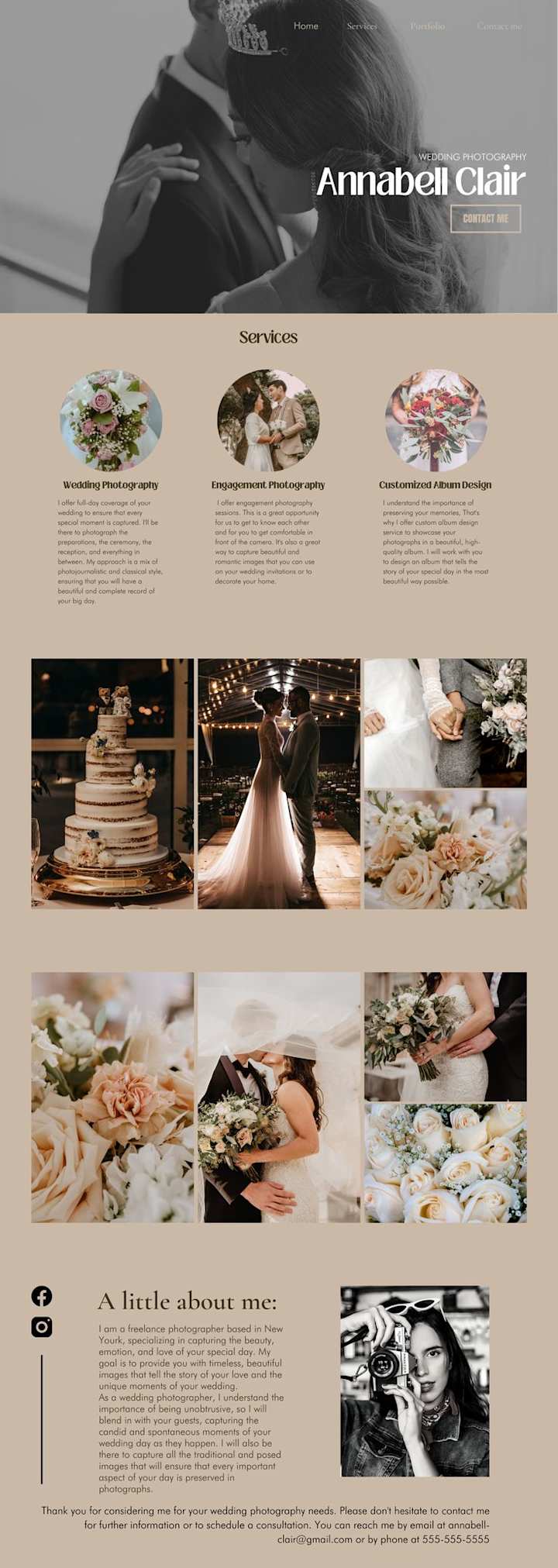 Cover image for Wedding Photography Portfolio Webdesign