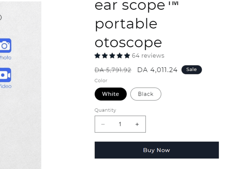 Cover image for Ear Scope™- Revolutionary Portable Otoscope - Earscope