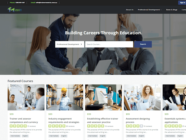 Cover image for  Trainer Matrix - Professional Development E-Learning Platform
