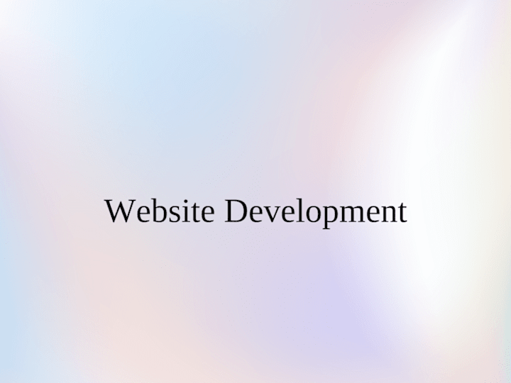 Cover image for Website Development