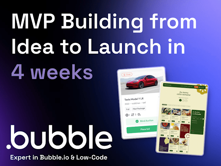 Cover image for 🚀 Build Your MVP from 0 to 1 with a Bubble.io Expert