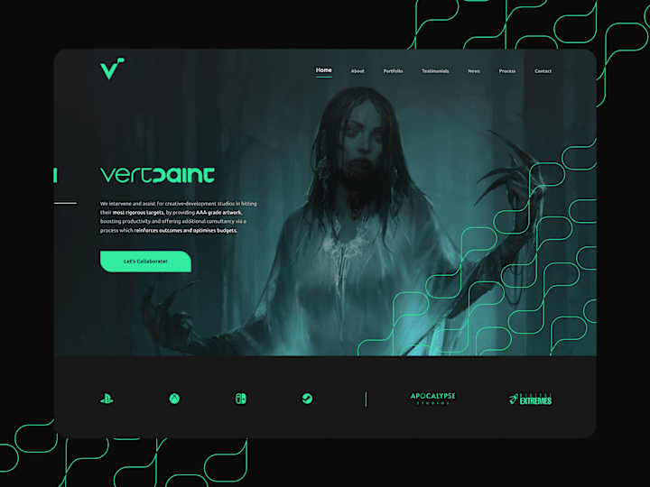 Cover image for Vertpaint - UX/UI Website Design :: Behance