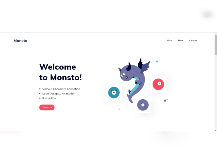 Cover image for Monsto - Logo animation and illustration design