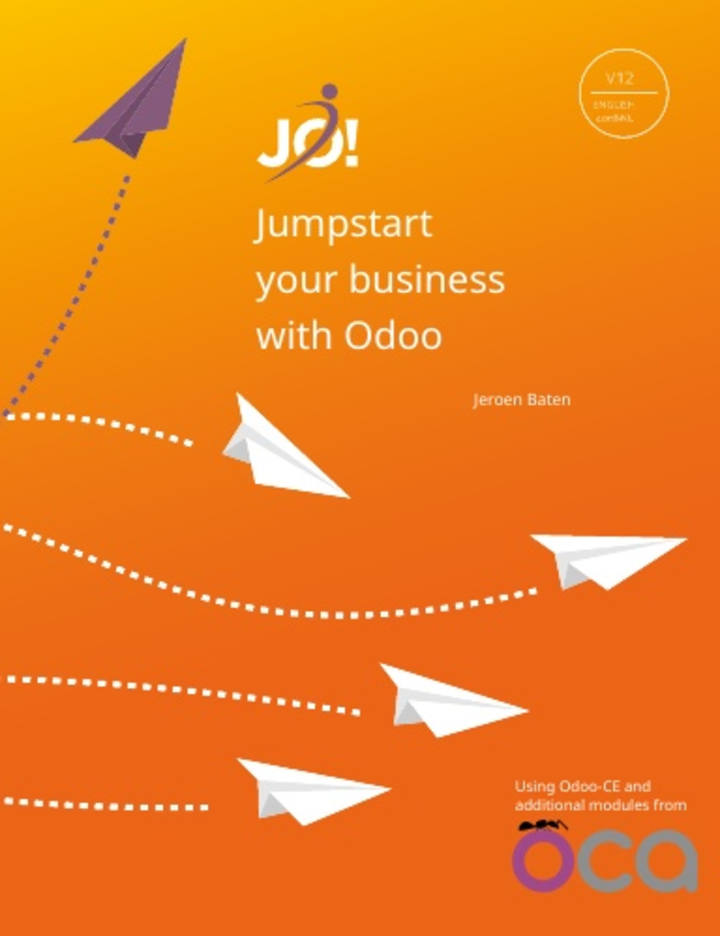 Cover image for Writing "Jumpstart your business with Odoo 12" 