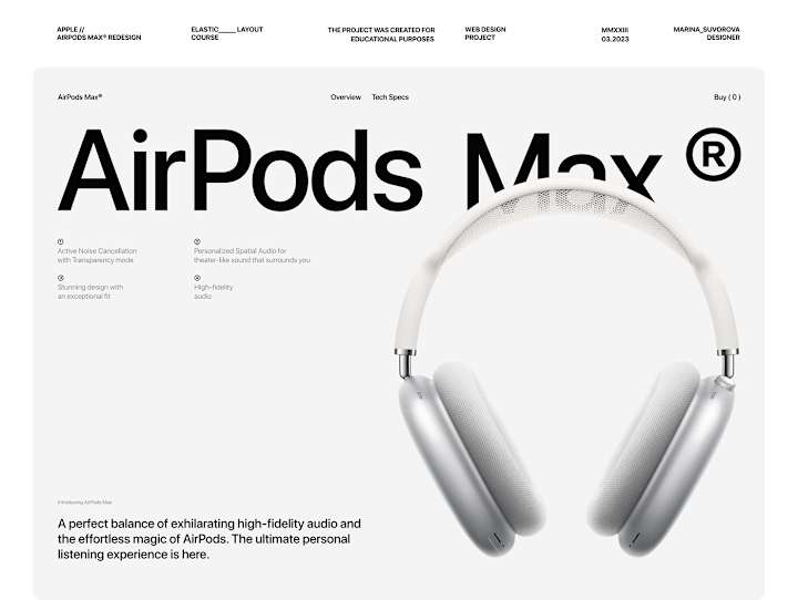 Cover image for Apple AirPods Max® Redesign