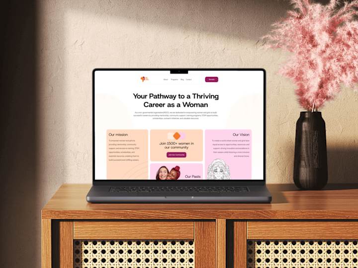 Cover image for Responsive Landing Page for Her Tech Africa