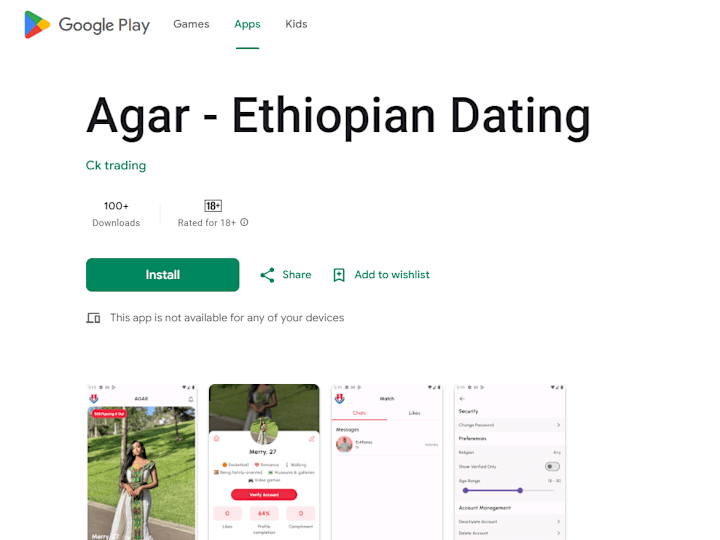 Cover image for Agar Dating App