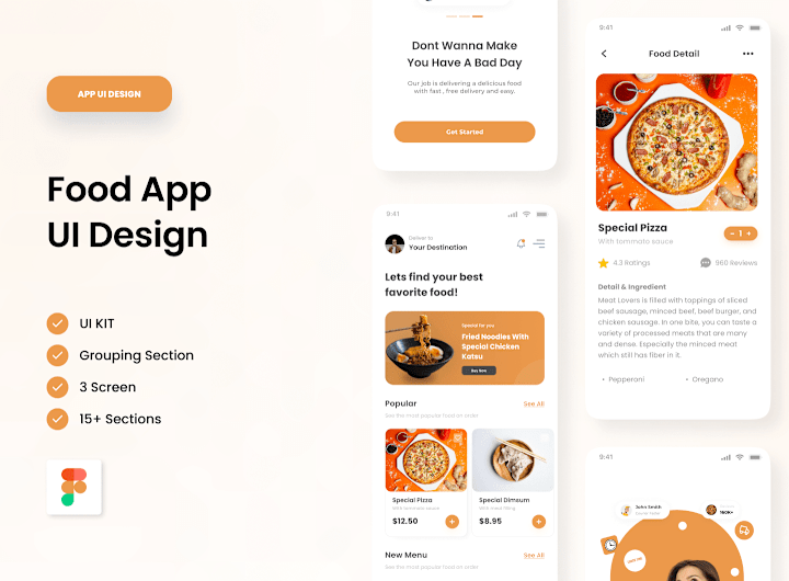 Cover image for Food Mobile App UI Design