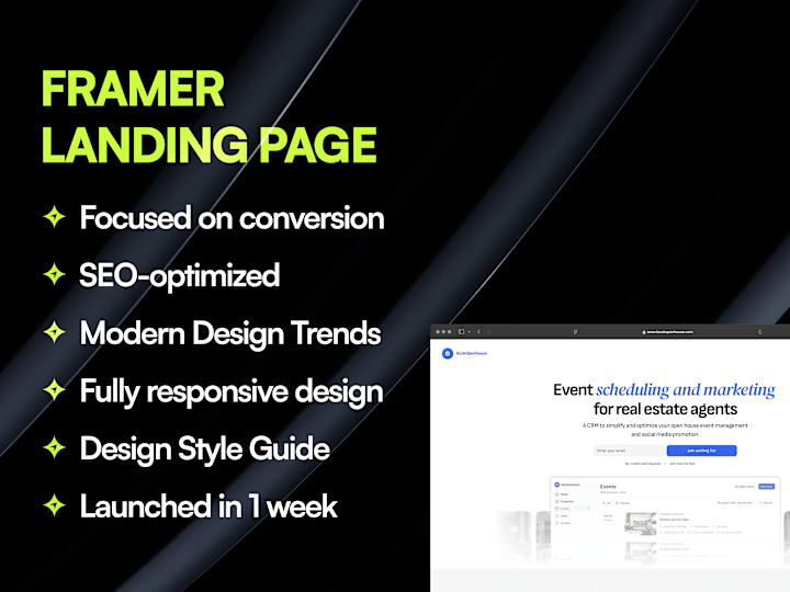 Cover image for Landing Page in Framer