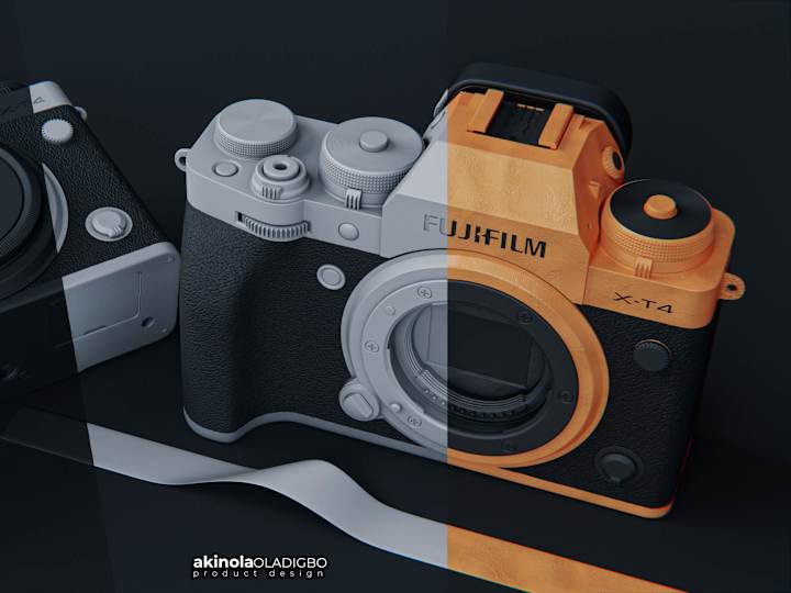 Cover image for Product Design: Fujifilm XT-4 3D Modelling and Rendering