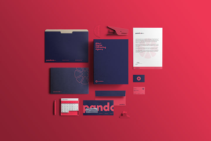 Cover image for Pandora Digital Marketing Agency // Brand Identity on Behance