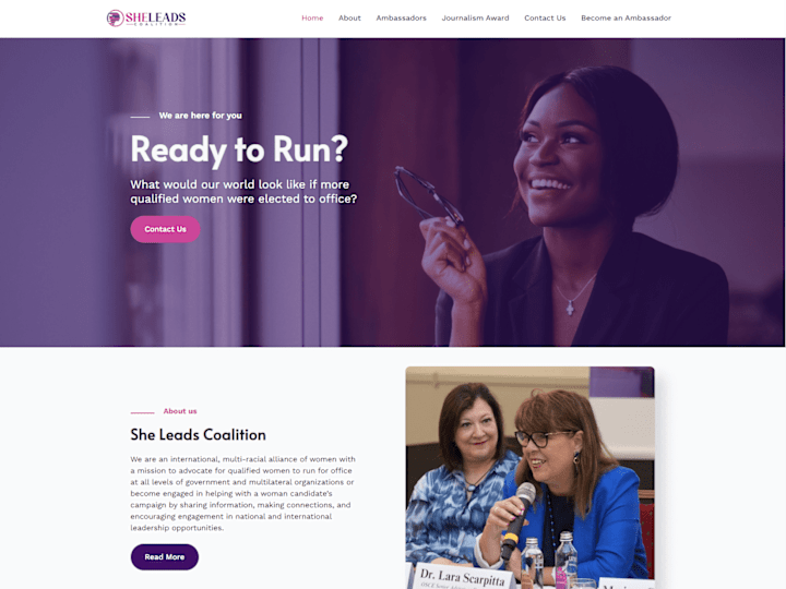 Cover image for Women empowerment Website