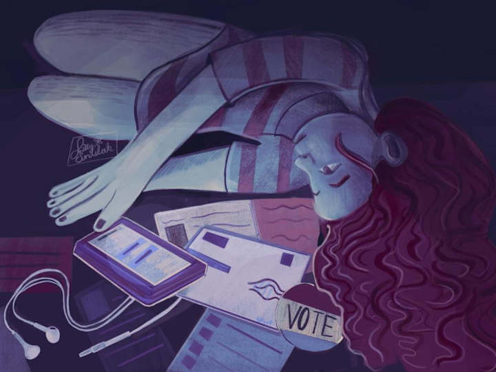 Cover image for With stakes so high, young voters feel pressure casting ballot
