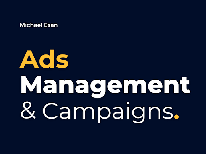 Cover image for Ads Management & Campaigns