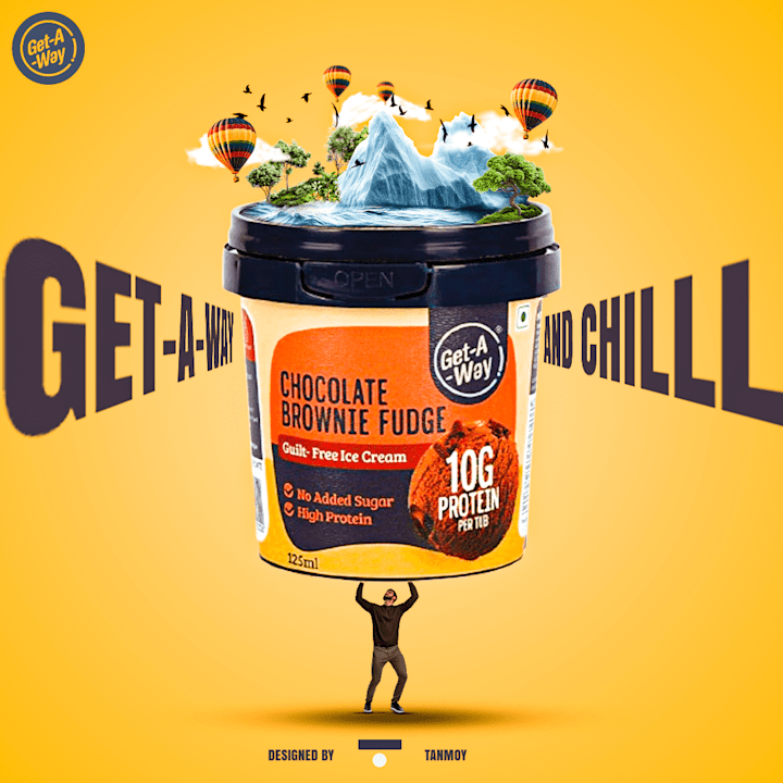 Cover image for Concept Poster For a Ice-Cream Brand