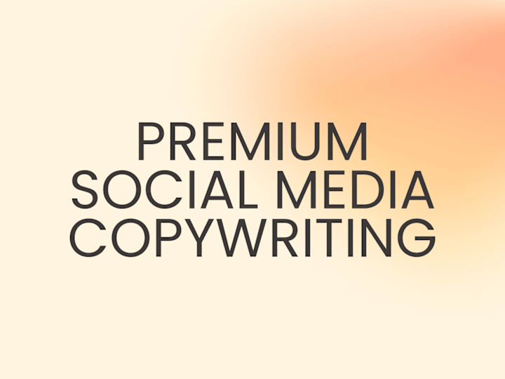 Cover image for Premium Copywriting for Social Media