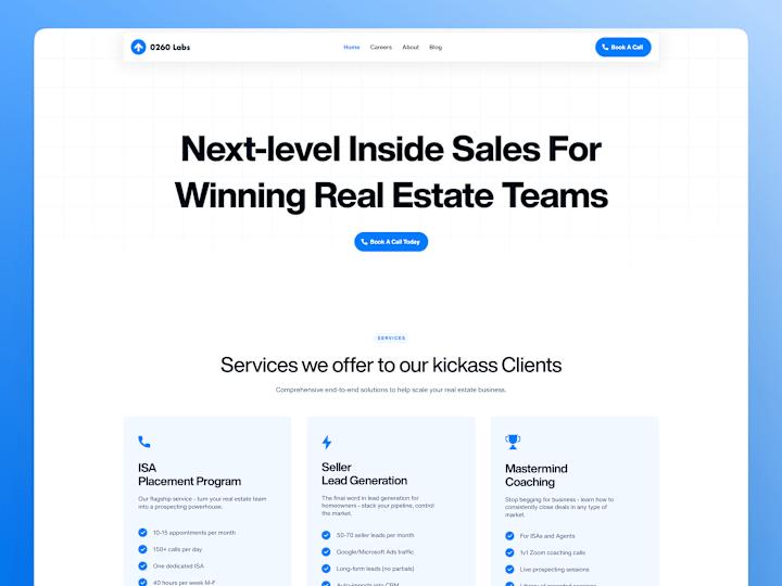 Cover image for 0260Labs - Real Esate | UX/UI Web and Framer Development