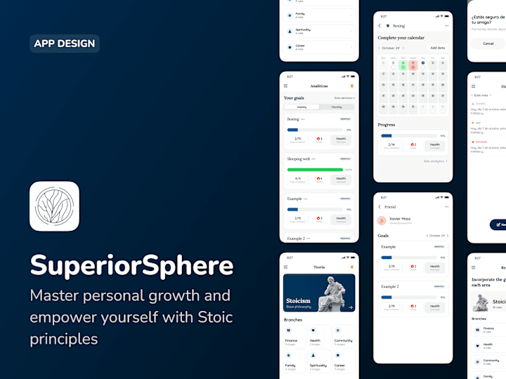 Cover image for Mobile app design: SuperiorSphere