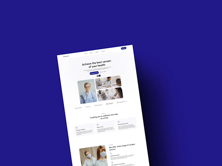 Cover image for Framer Landing Page for Health service